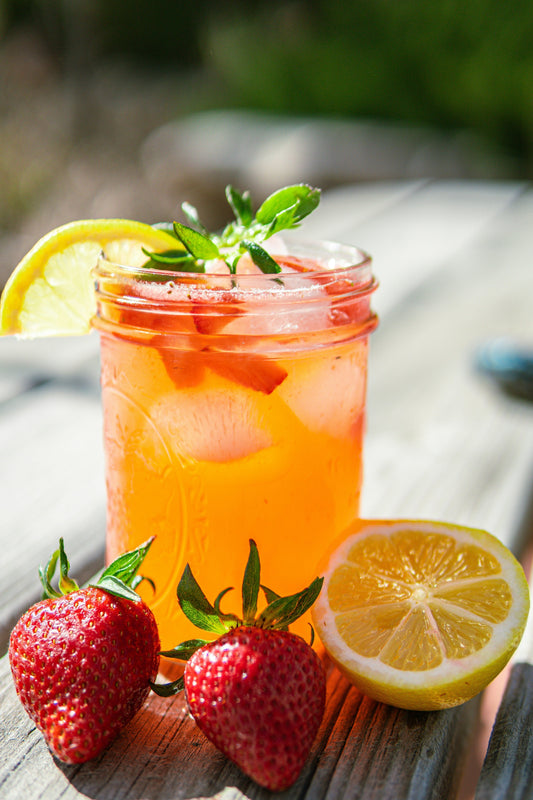 Yummy Summer Skin = this Mango Berry Lemonade