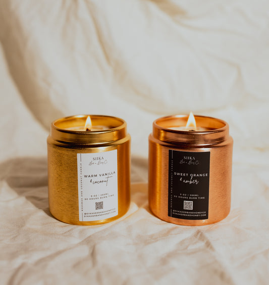 beeswax candles set  | SIIKA Herb + Honey Co.