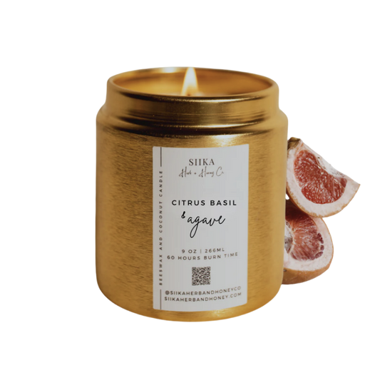 non-toxic beeswax candles | SIIKA Herb and Honey Co