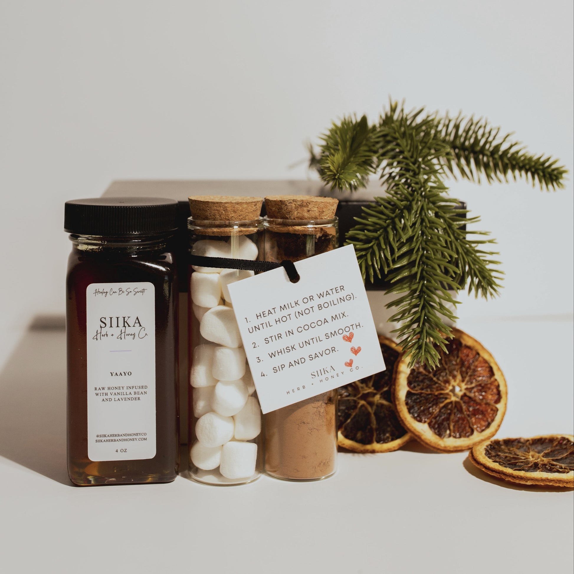 Hot chocolate set with marshmallows | siika herb + honey co.