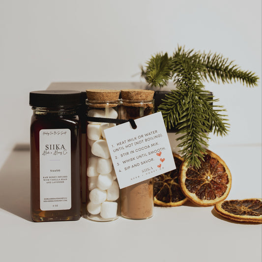 Hot chocolate set with marshmallows | siika herb + honey co.