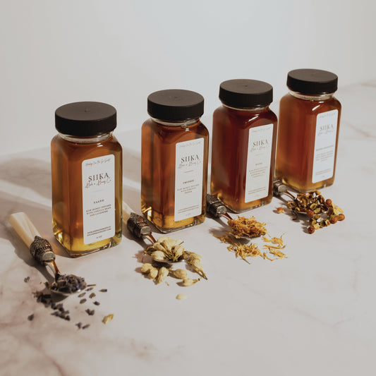infused honey with herbs | SIIKA Herb + Honey Co.