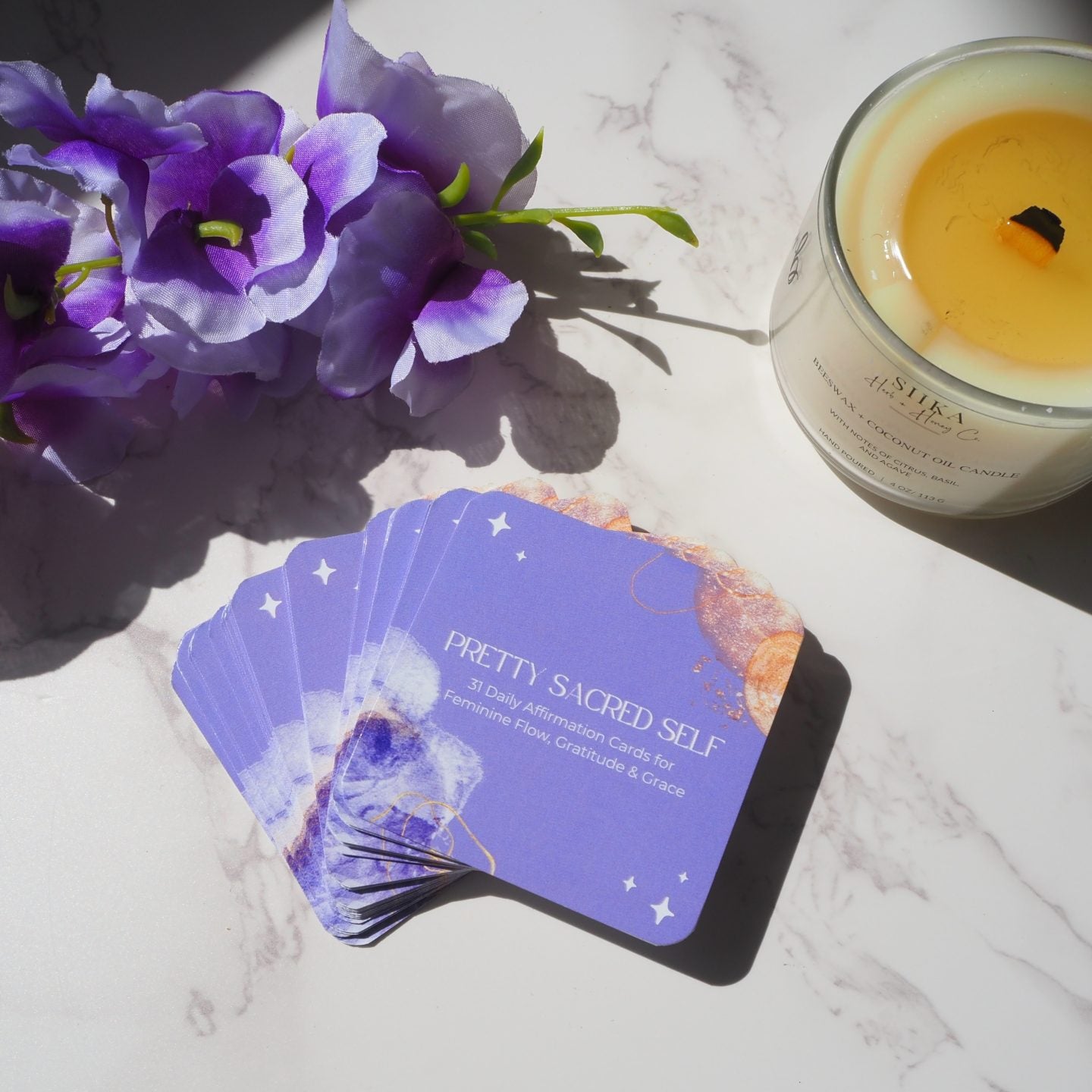 Daily Affirmations Card Deck for Feminine Flow